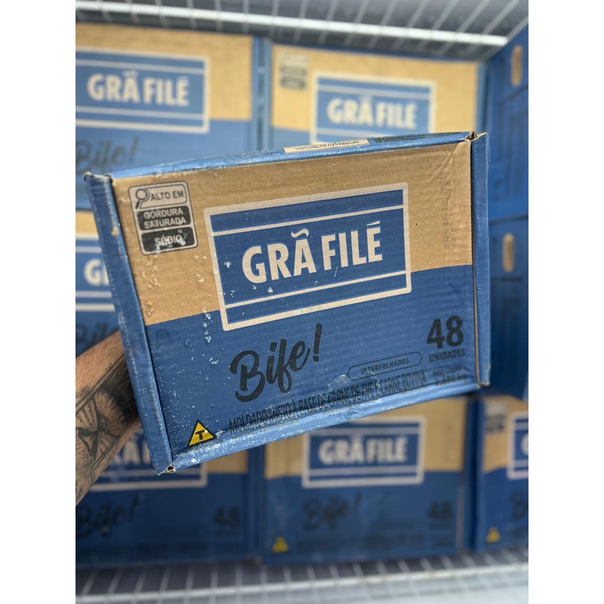 Hambúrguer Grã File Bovino 48Un 56G