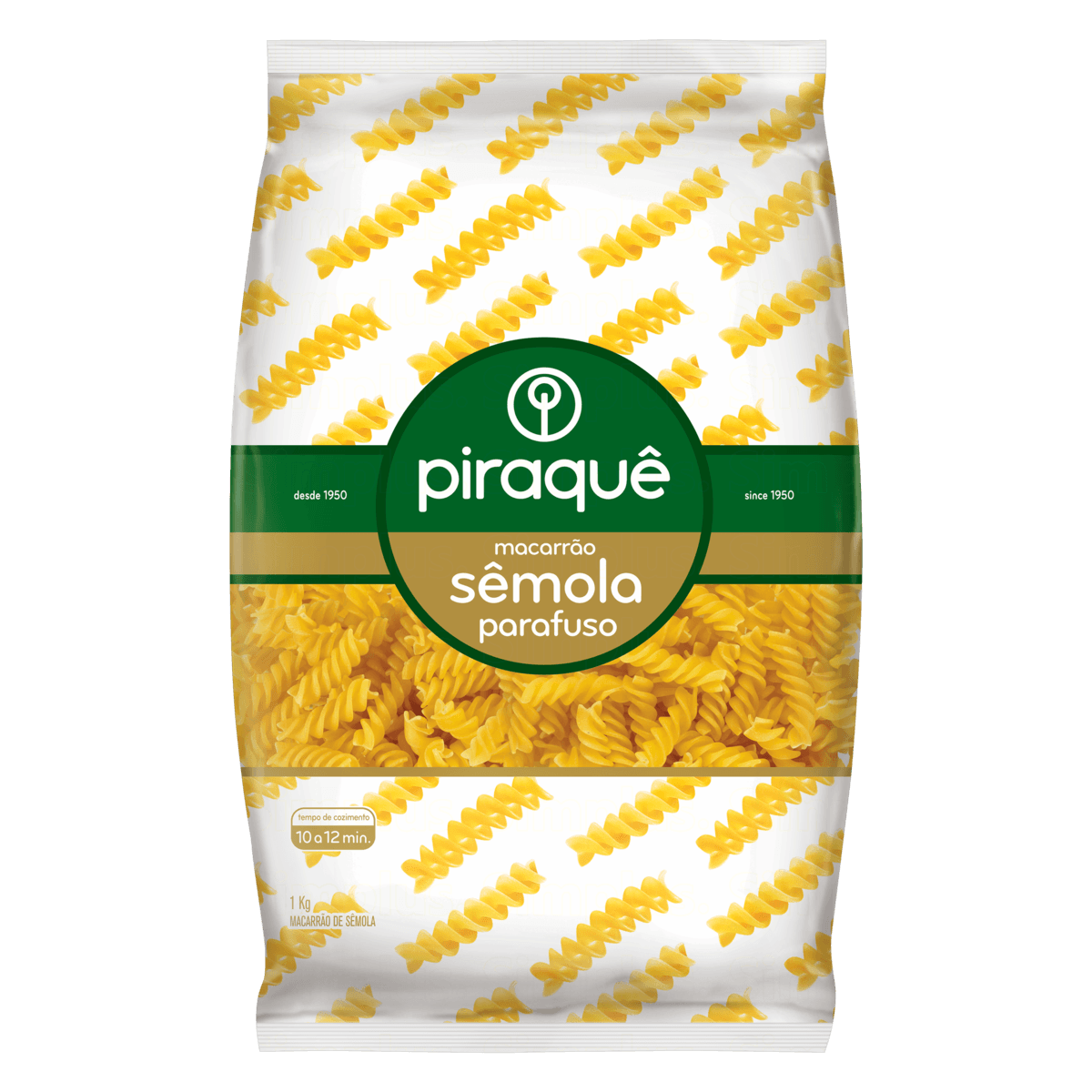 MACARRÃO PIRAQUE SEMOLA PARAFUSO 750g