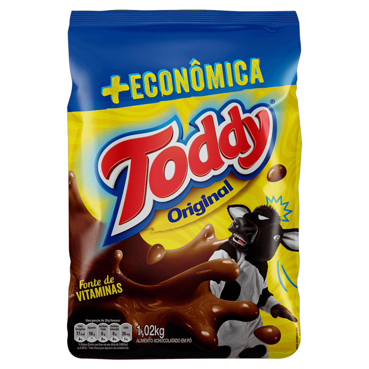 ACHOCOLATADO PÓ ORIGINAL TODDY PACOTE 1,02KG