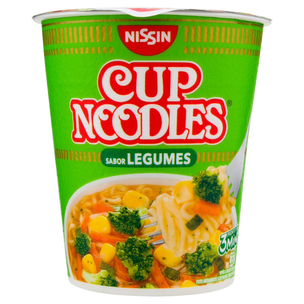 MACARRÃO INSTANTÂNEO LEGUMES CUP NOODLES COPO 65G