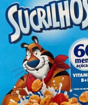 Sucrilhos 60%  menos açucares