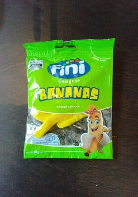Balas de Gelatina Sabor Banana