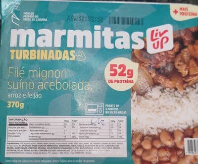 Marmita - Filé Mignon Suíno Acebolada, Arroz E Feijão