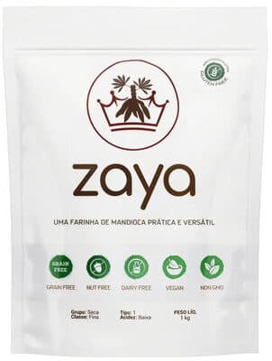 Farinha De Mandioca Tipo 1 Zaya Pouch 1kg