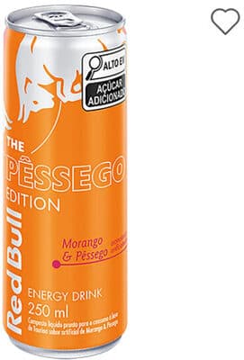 Energético Red Bull Morango e Pêssego Edition 250ml