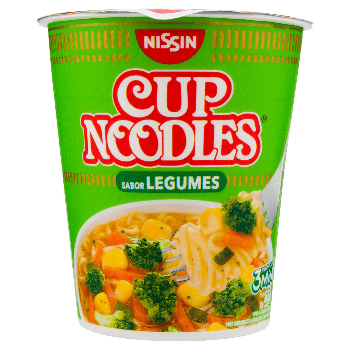 MACARRÃO INSTANTÂNEO LEGUMES CUP NOODLES COPO 65G